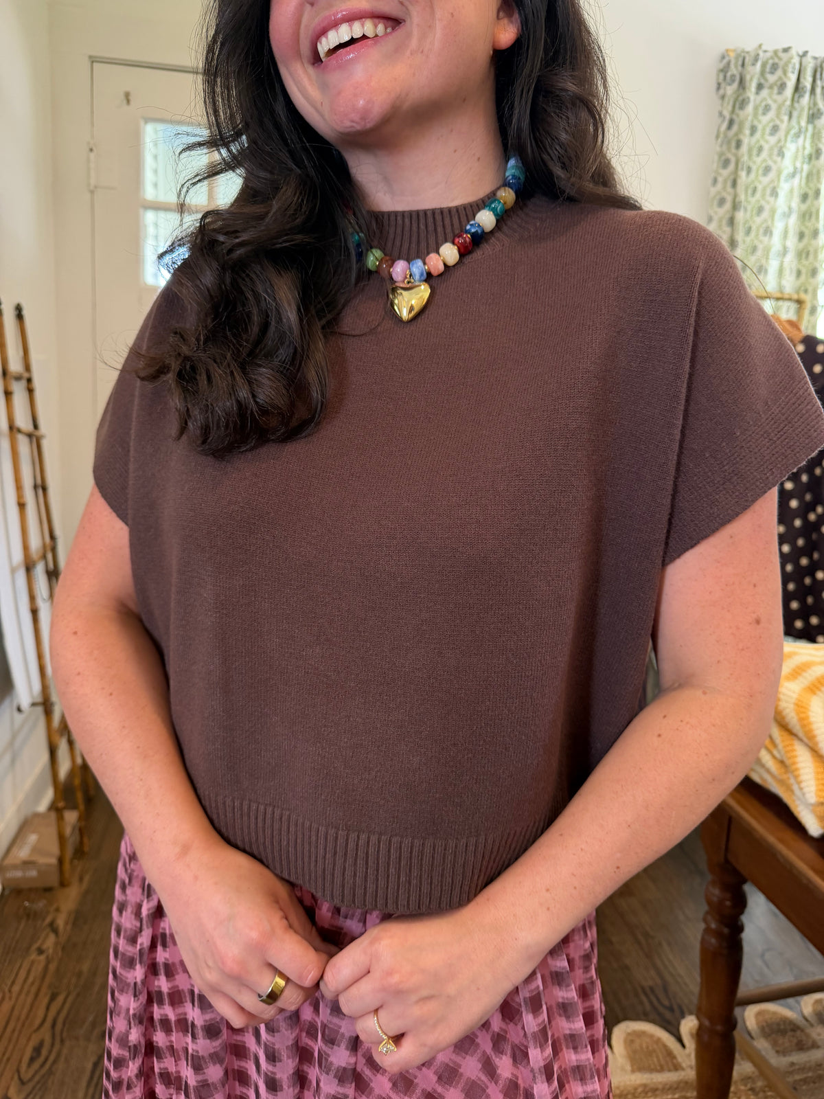 Espresso Drop Shoulder Sweater