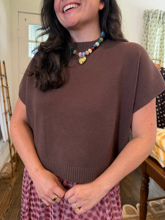 Espresso Drop Shoulder Sweater