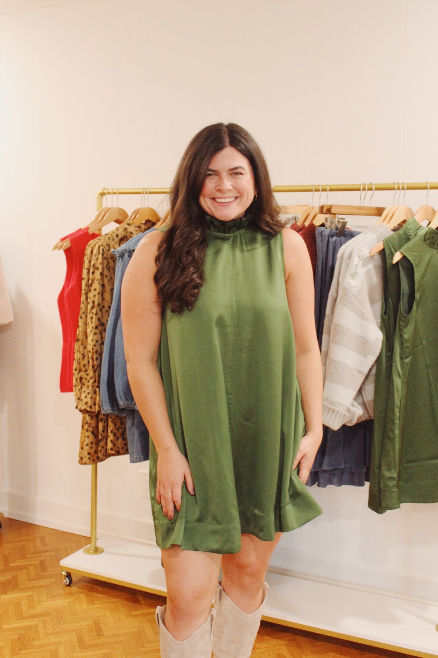 Green Party Dress