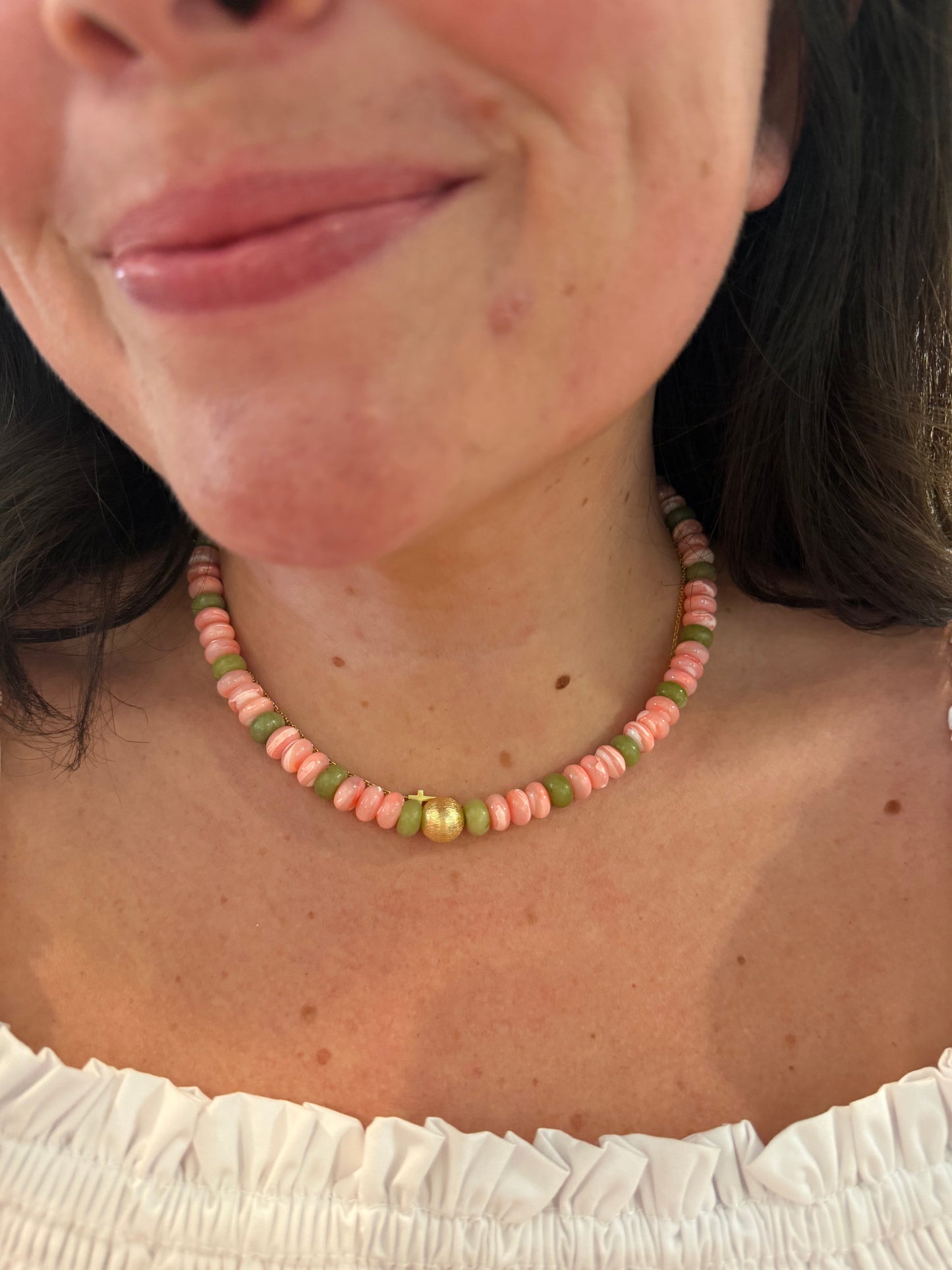 Pink & Green Necklace