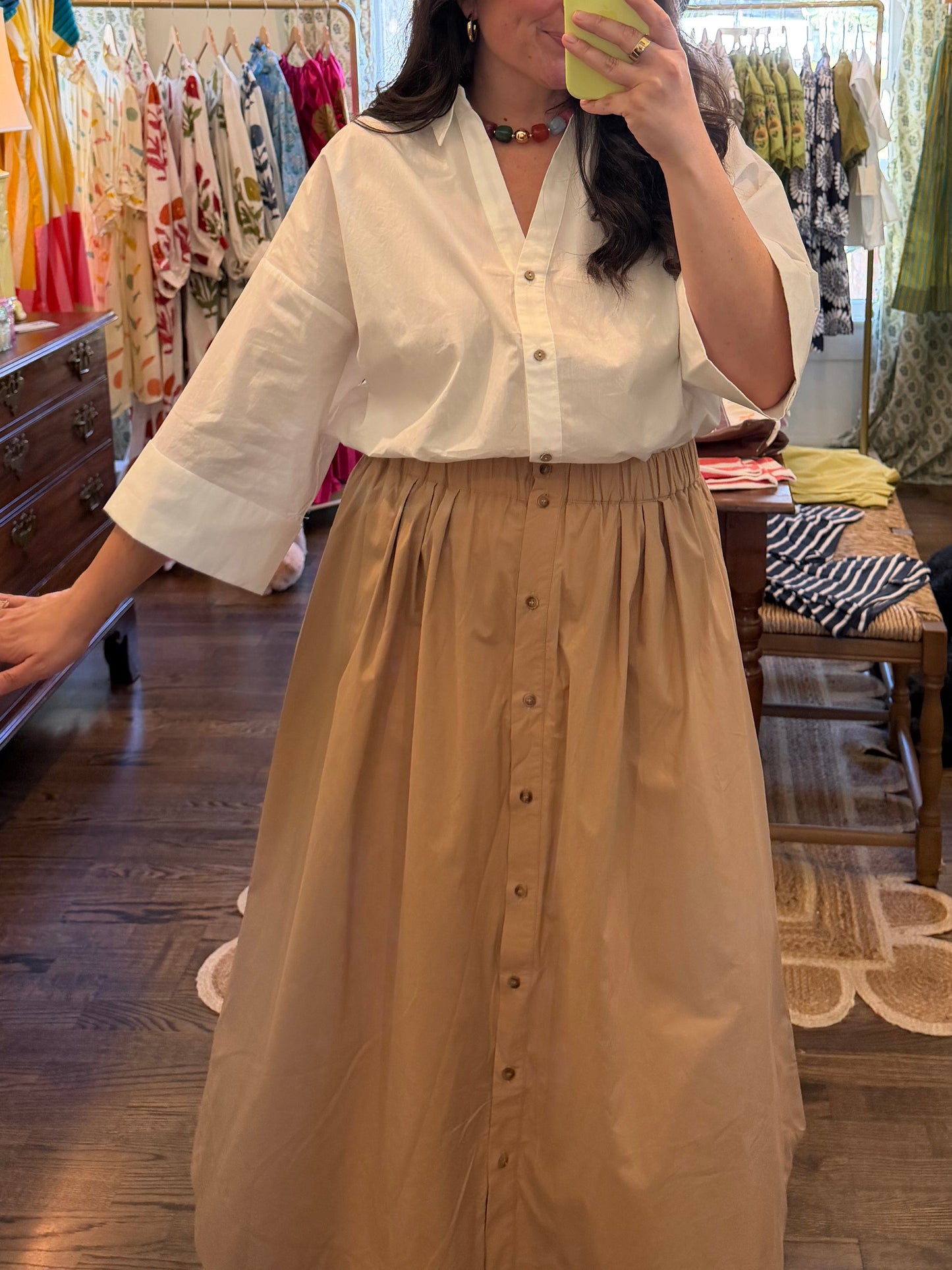 Button Up Skirt