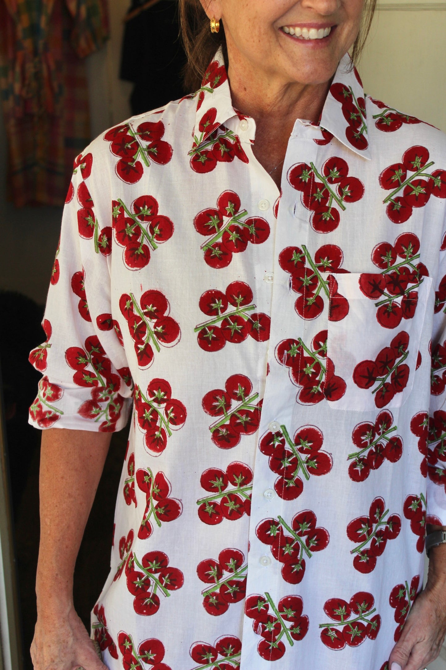 Tomato Shirt Dress