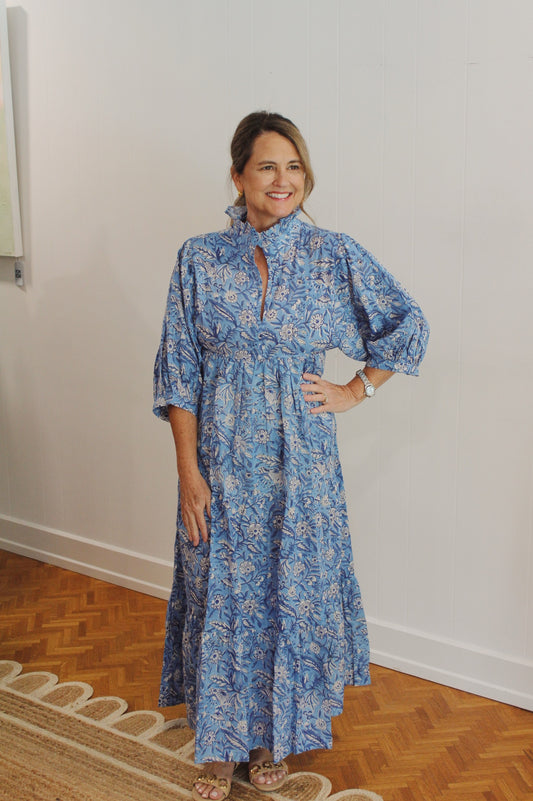 Azure Palmetto Dress