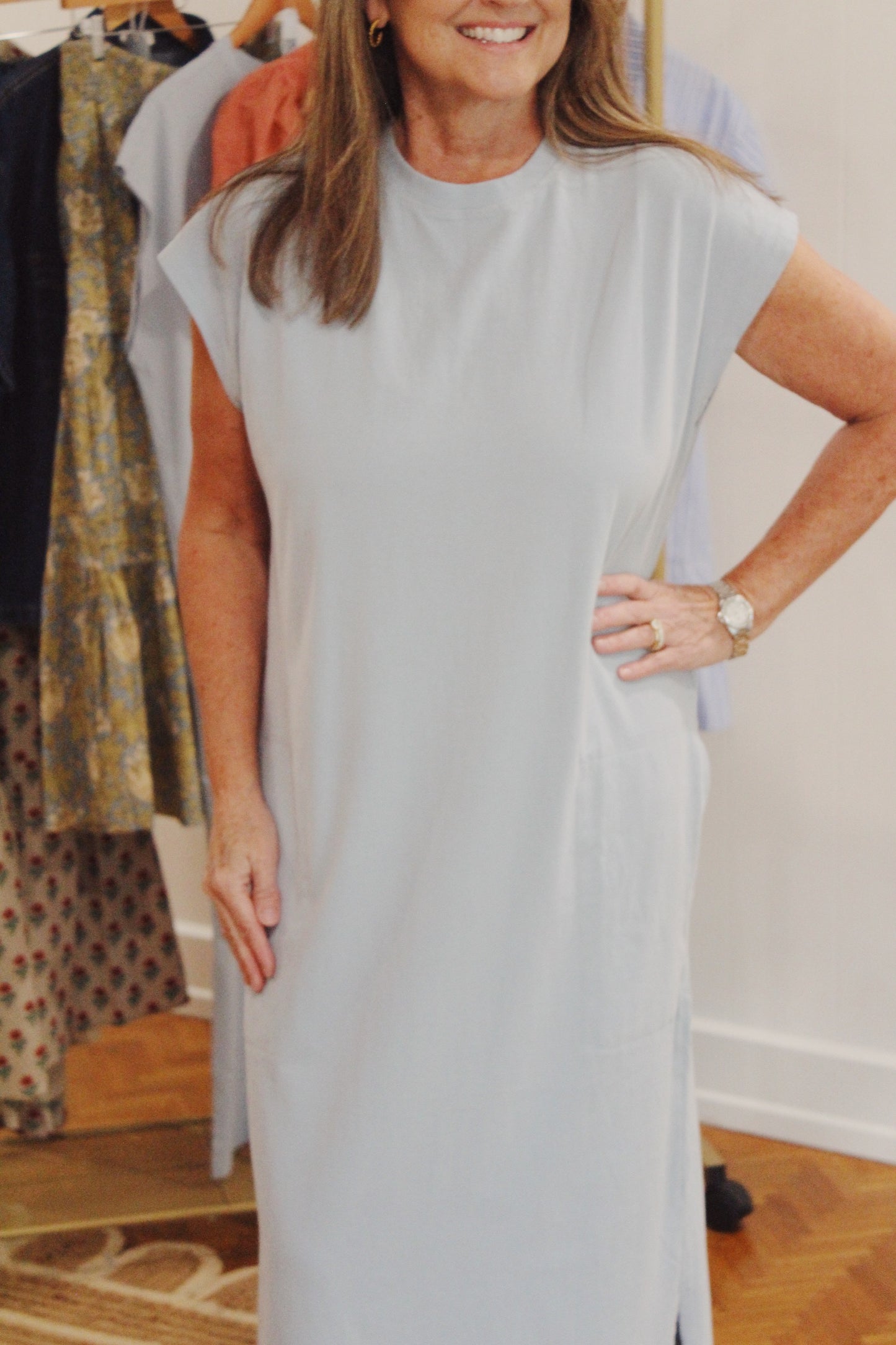 Slate Blue Midi