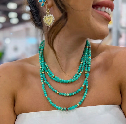 Layered Gemstone Necklace