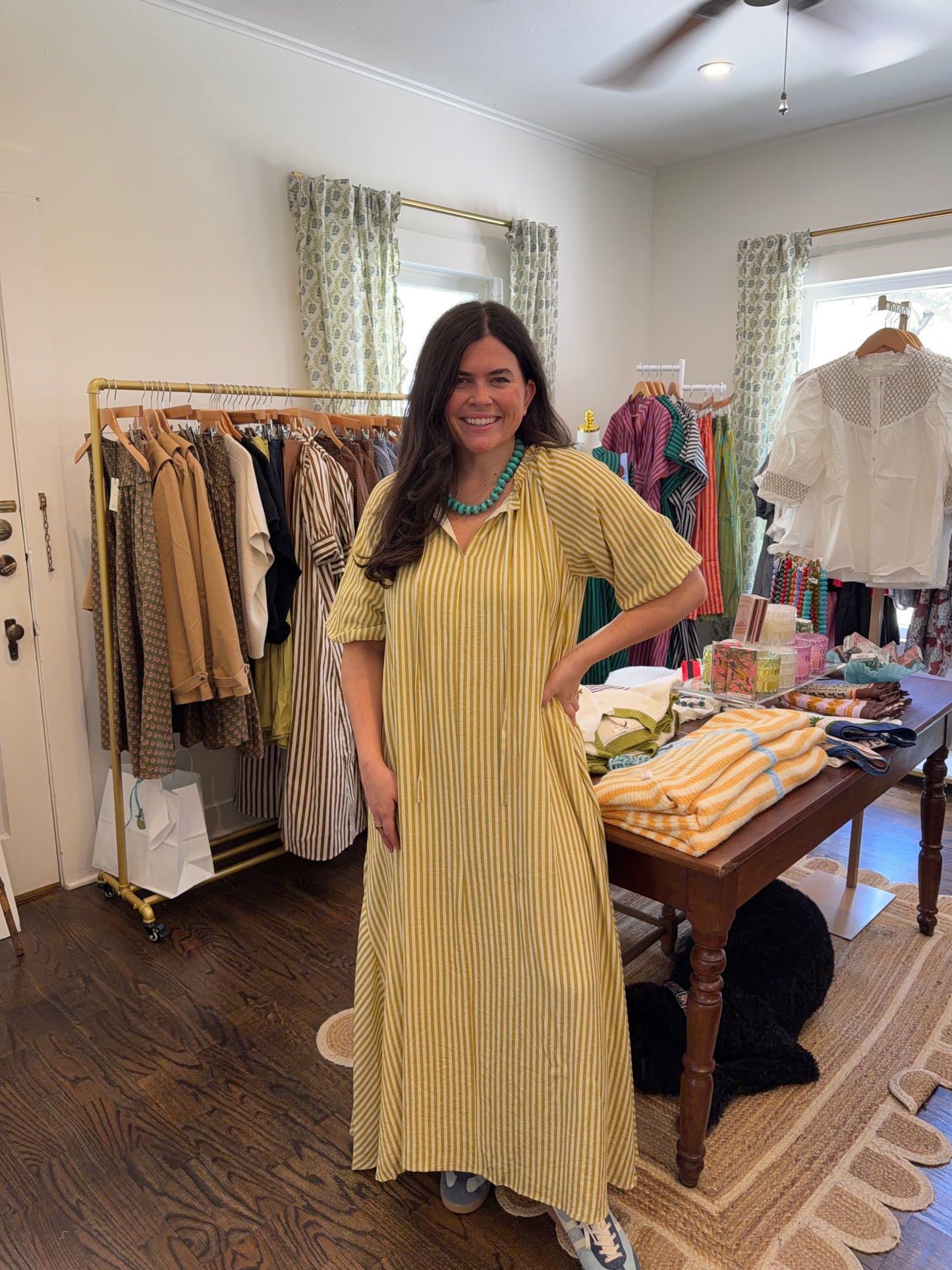 Honey Stripe Maxi Dress