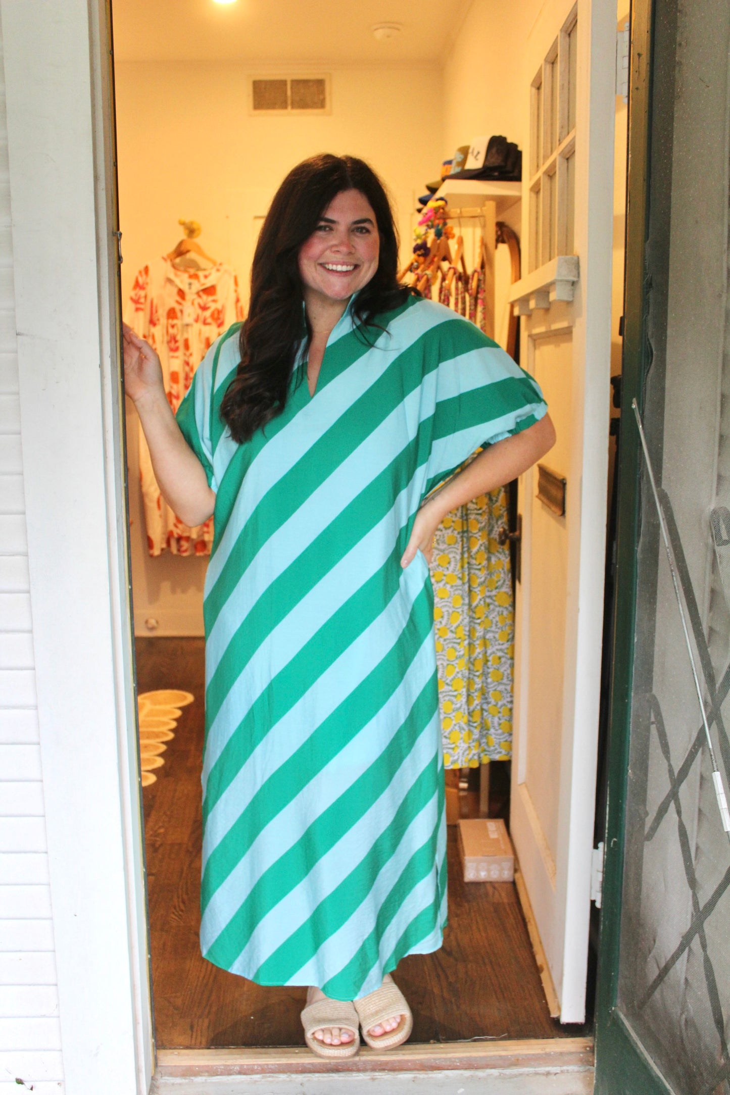 Blue Green Caftan