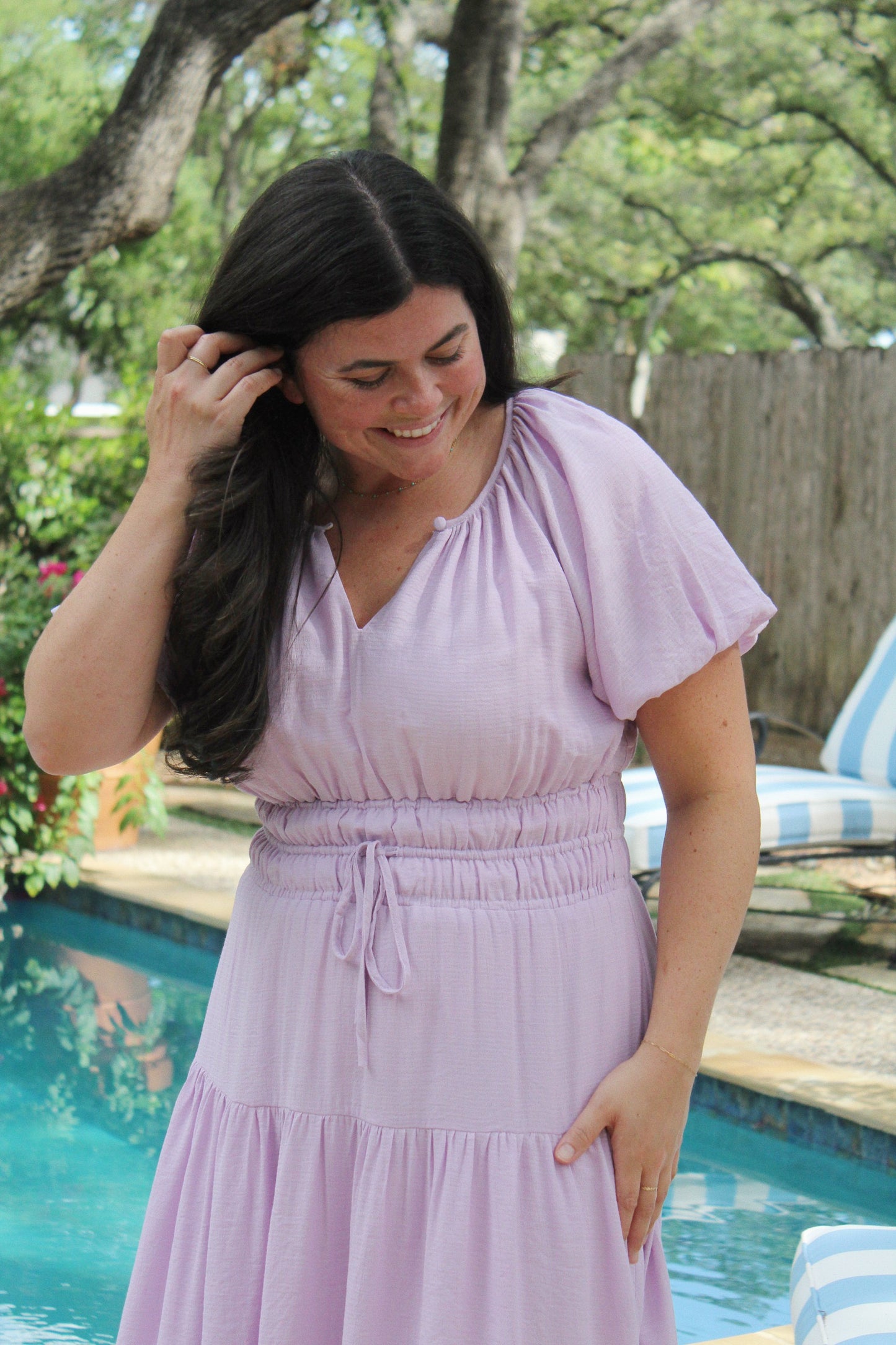 Lavender Days Midi Dress