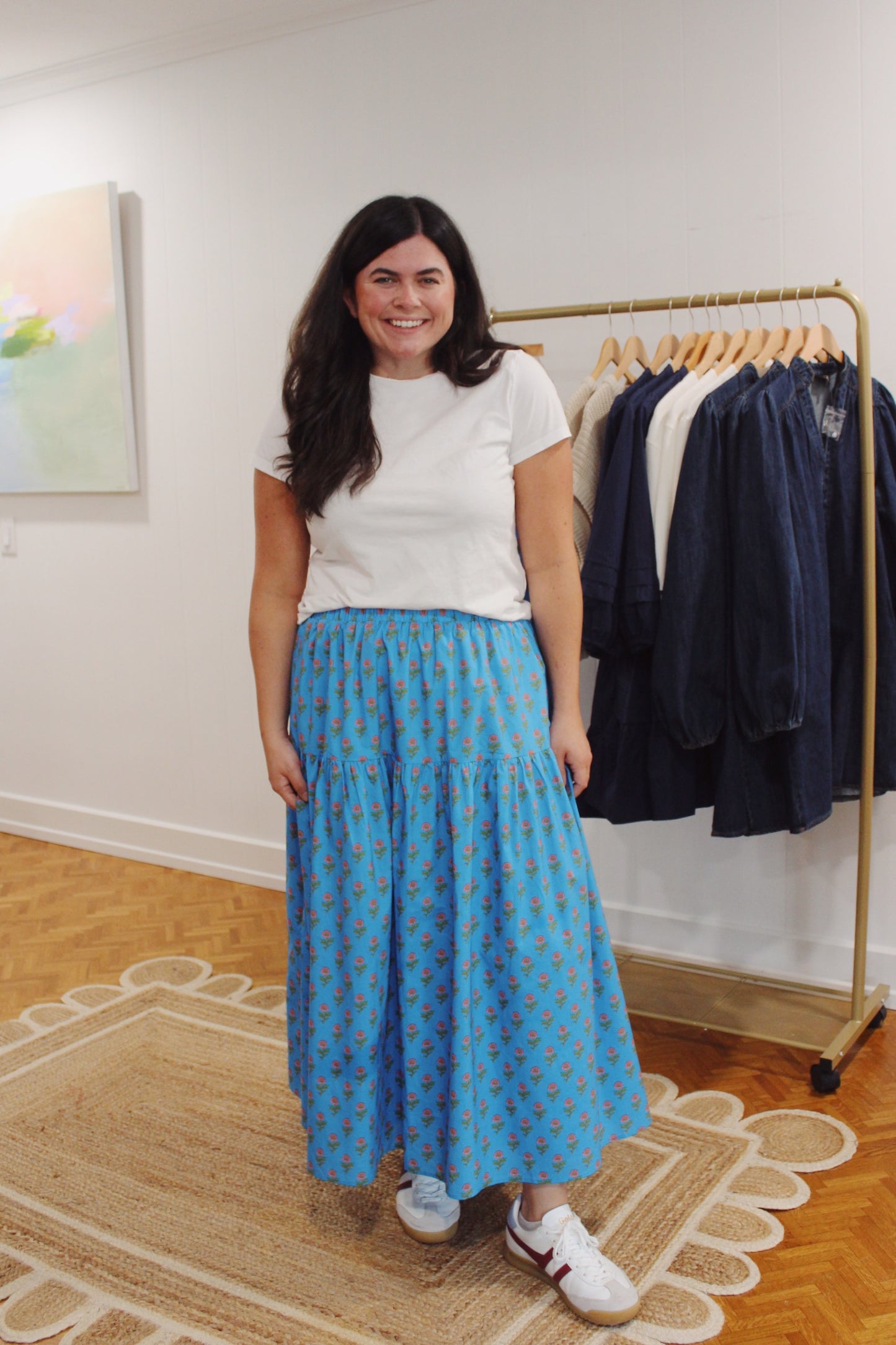 Blue Poppy Skirt
