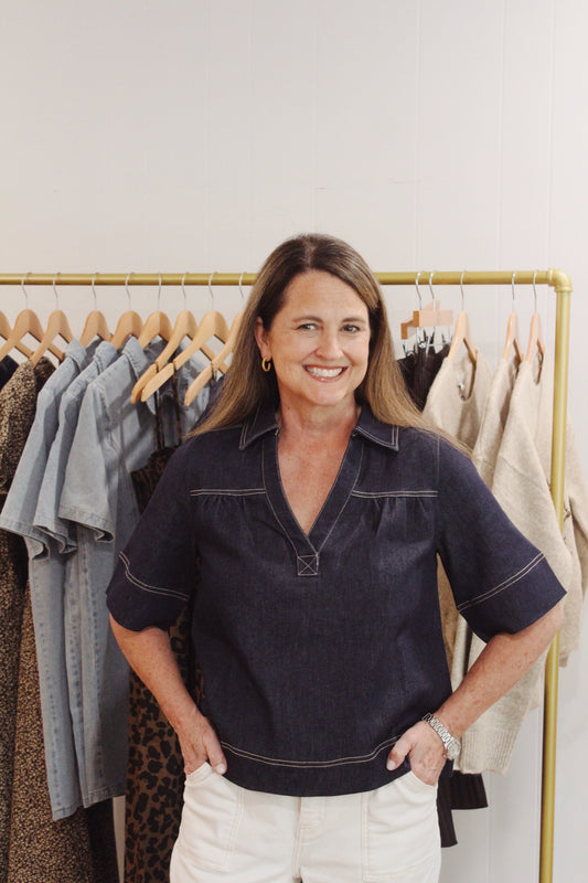 Darby Denim Top