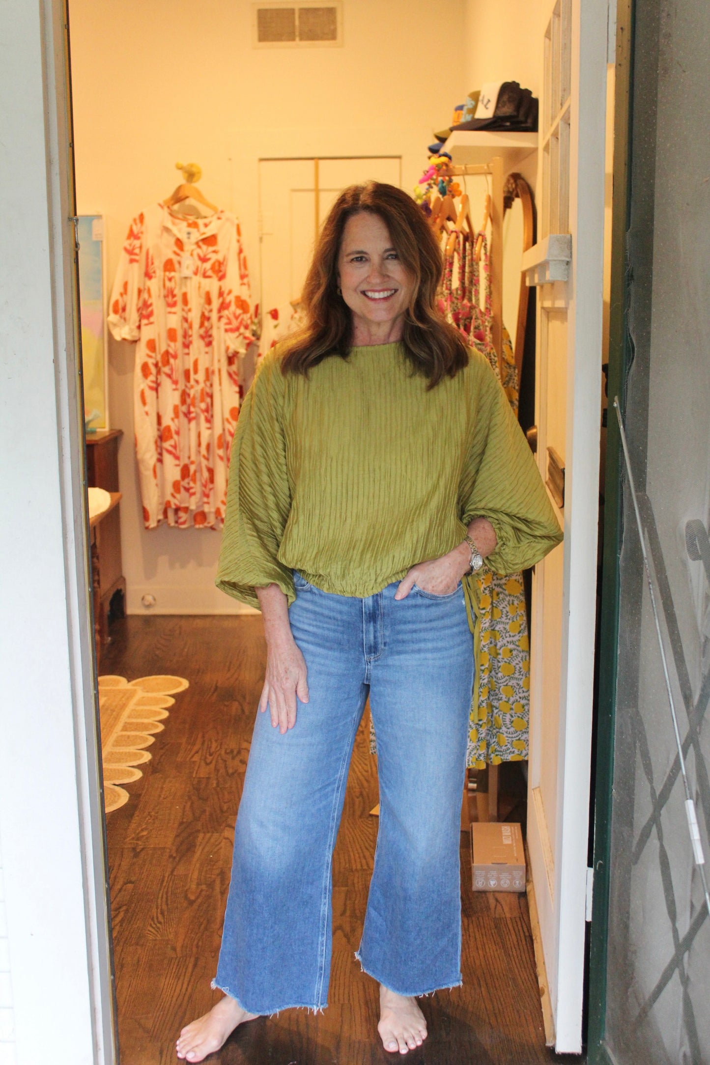 Chartreuse Blouse