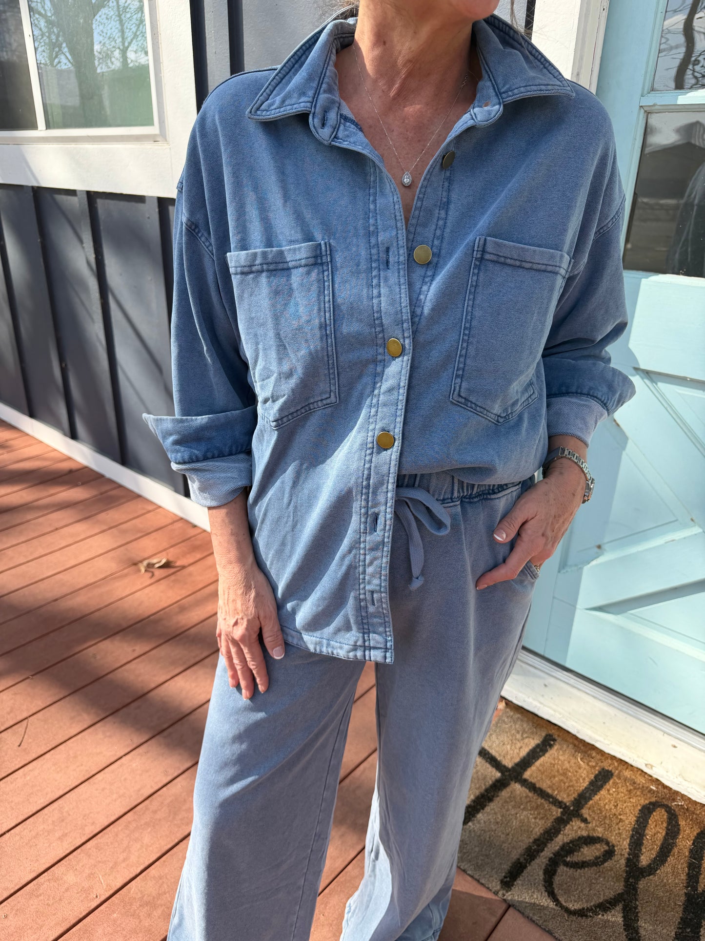 Denim Sweat Set