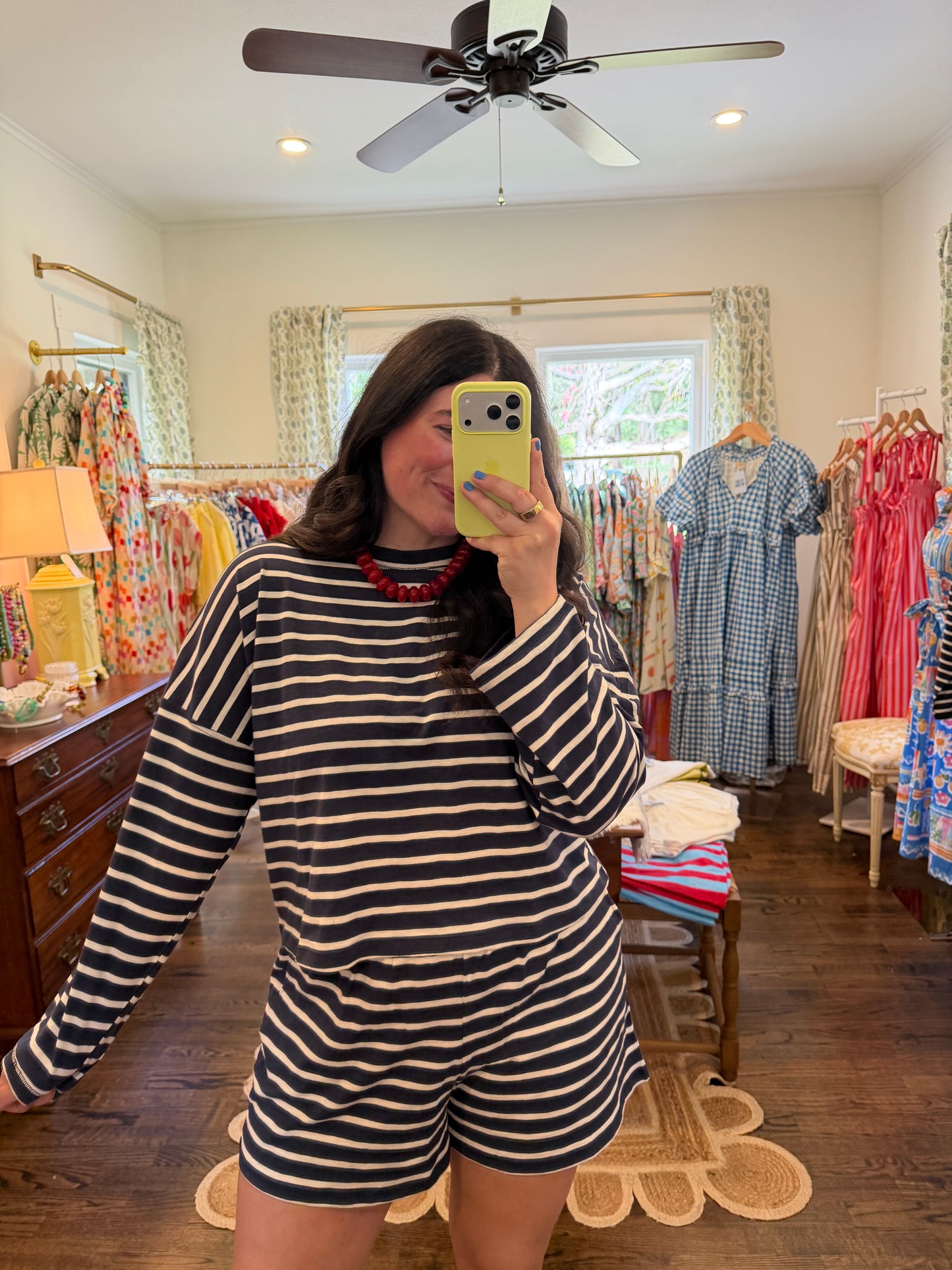 Navy Stripe Set