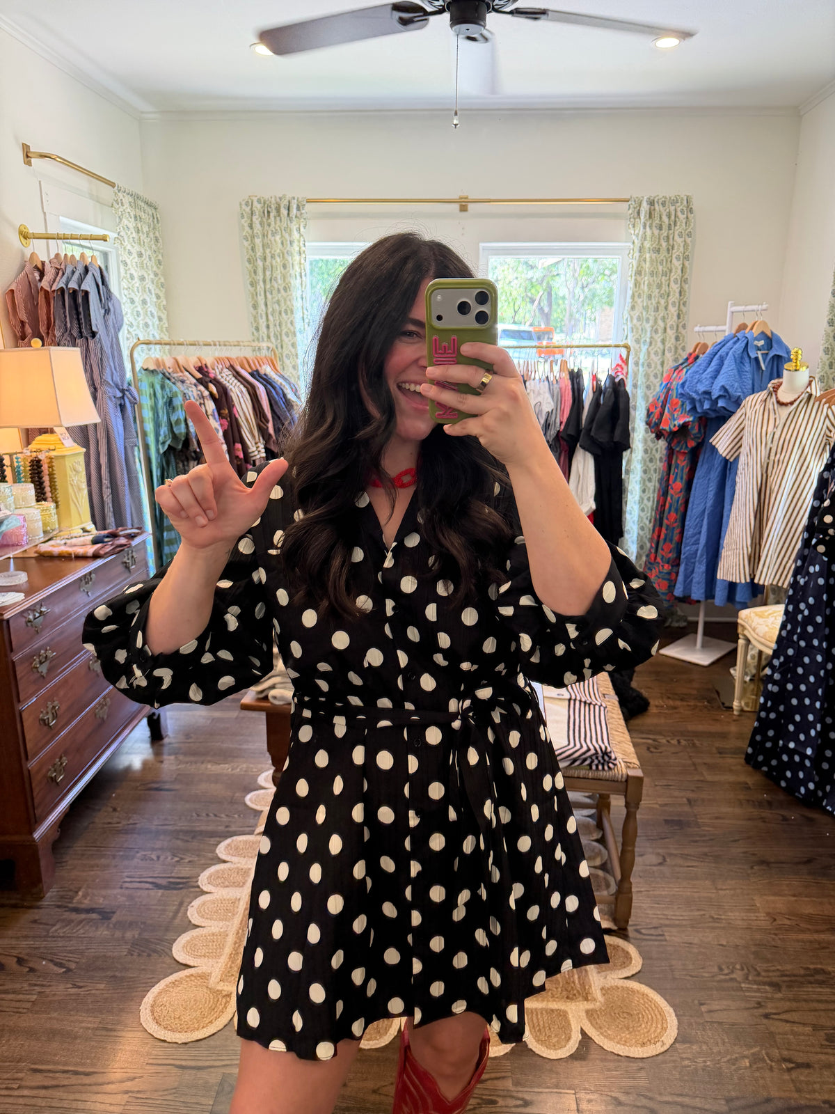 B&W Polka Dot Mini