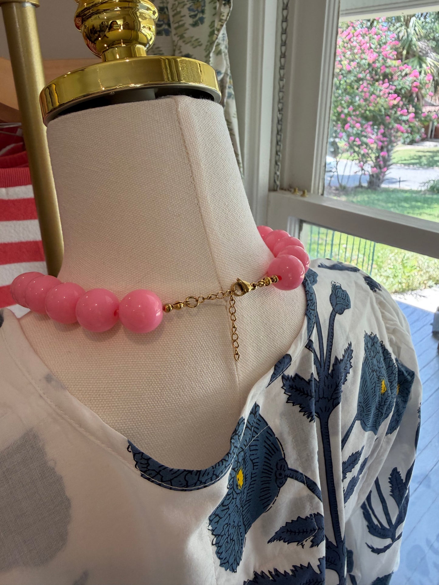 Baby Pink Bubble Necklace