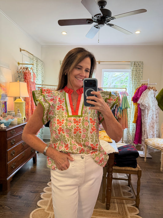 Spring Flowers Top