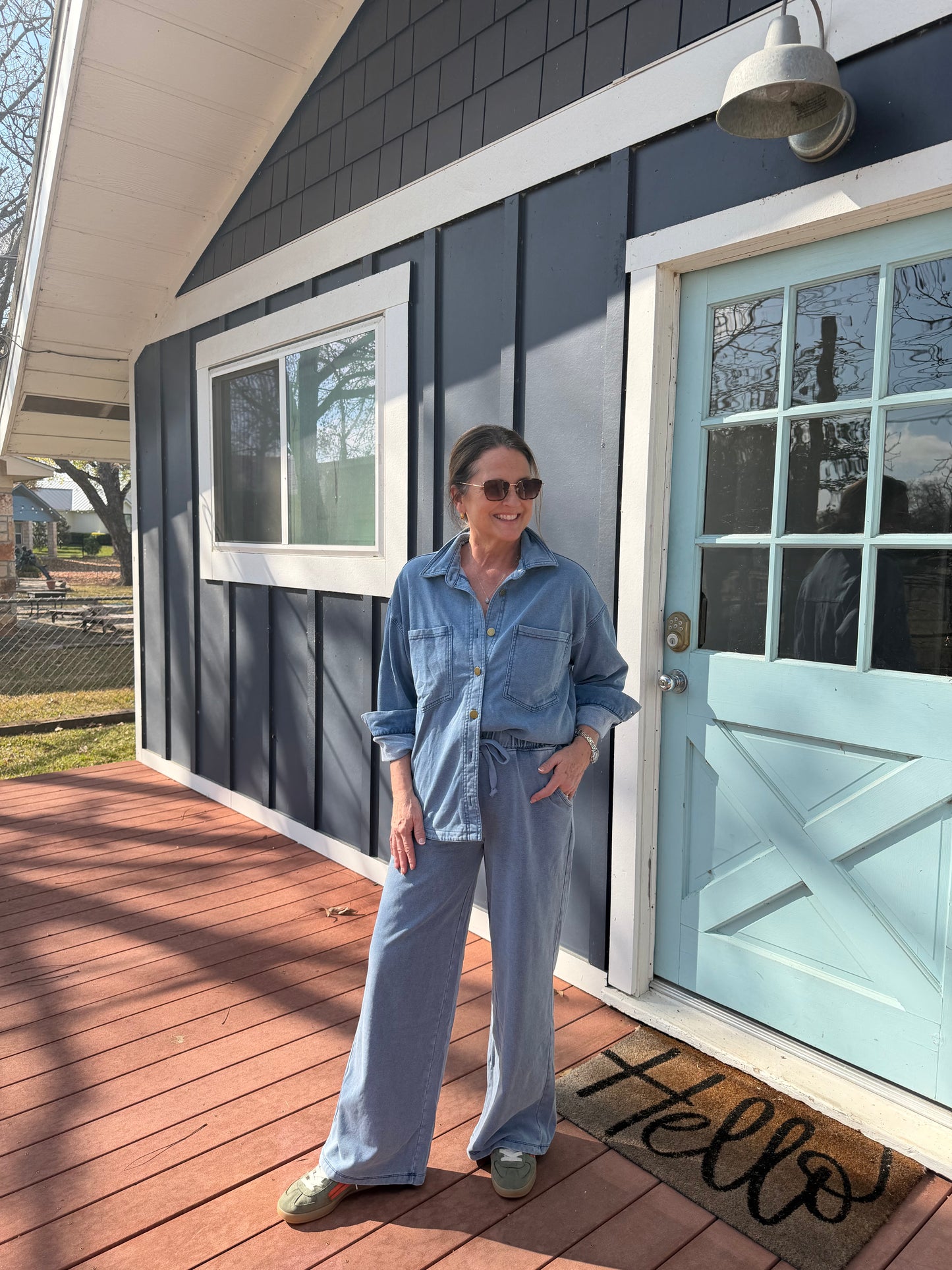Denim Sweat Set