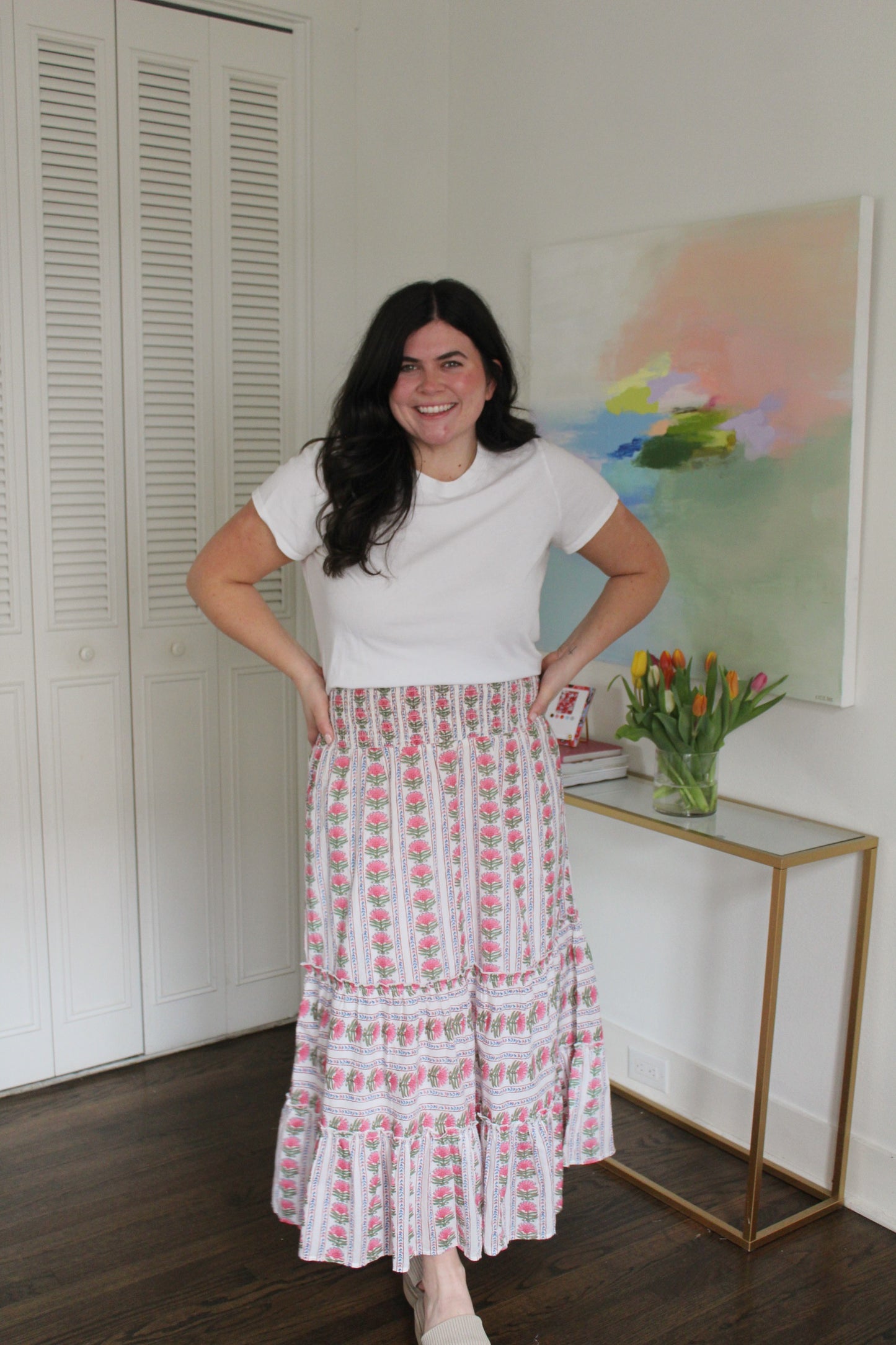 Pink Daisy Skirt