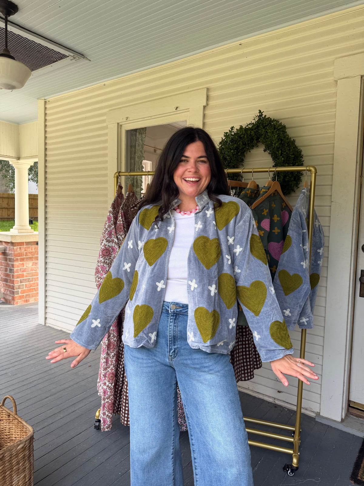 Blue Velvet Heart Jacket