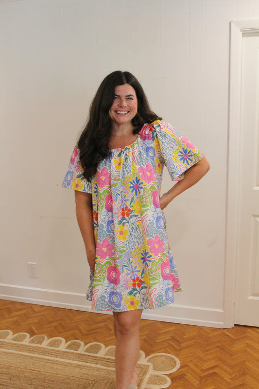 Funky Floral Dress