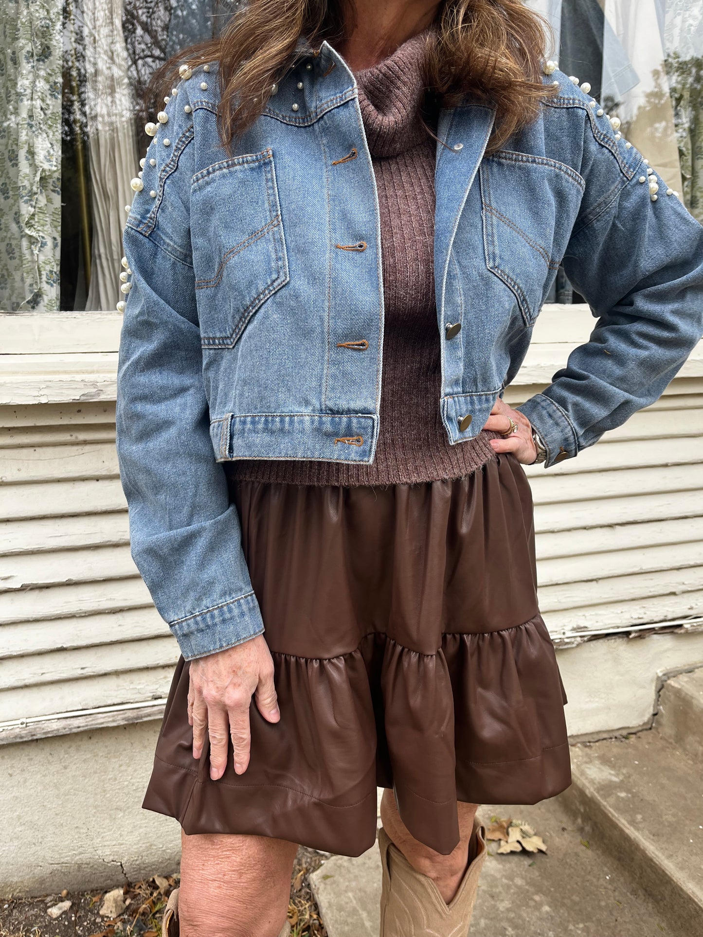 Leather Mini Skirt