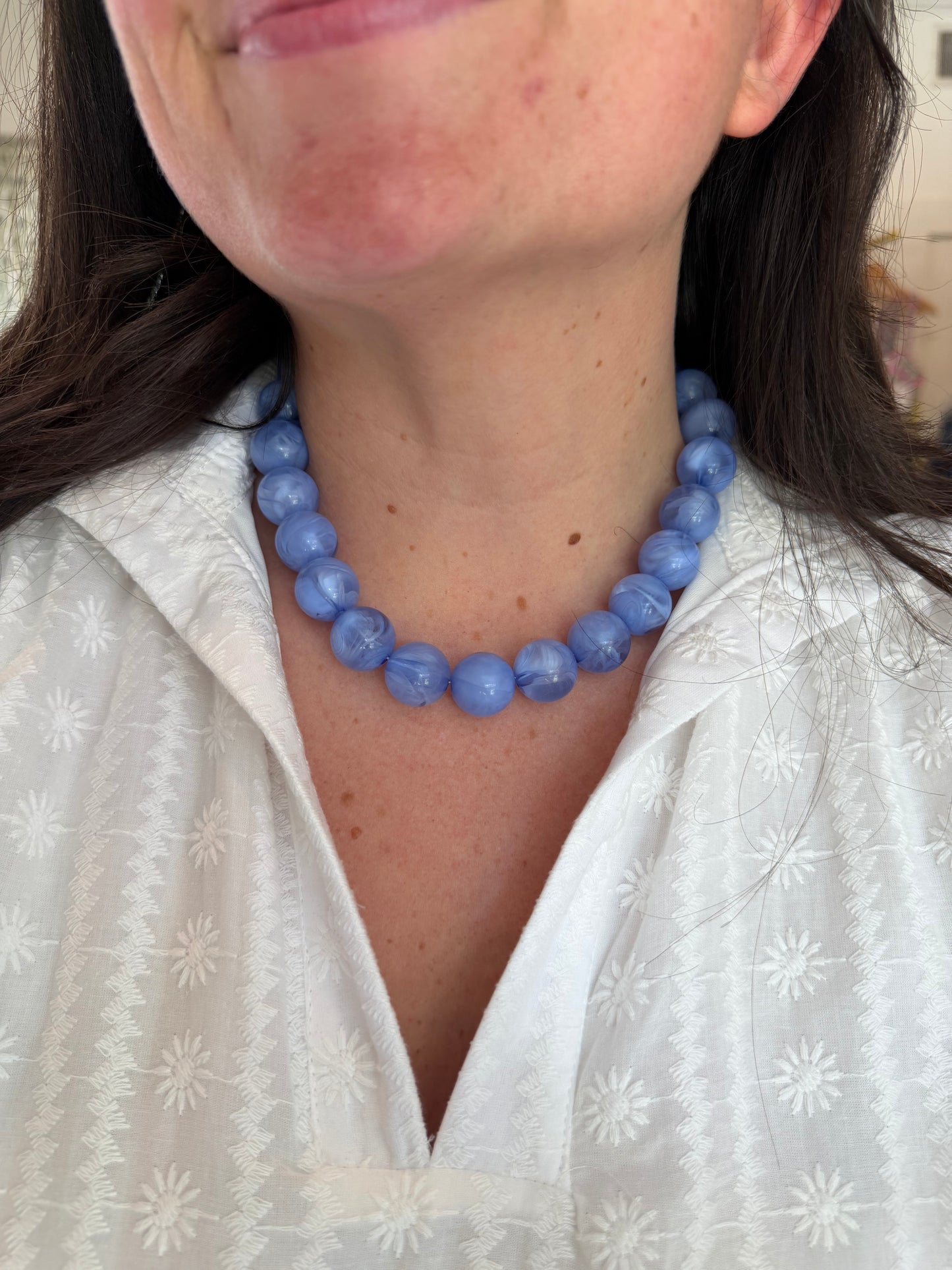 Blue Bubble Necklace