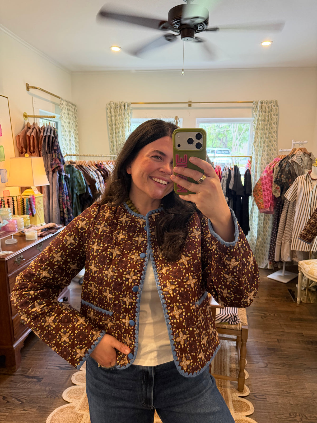 Maroon Quilt Jacket