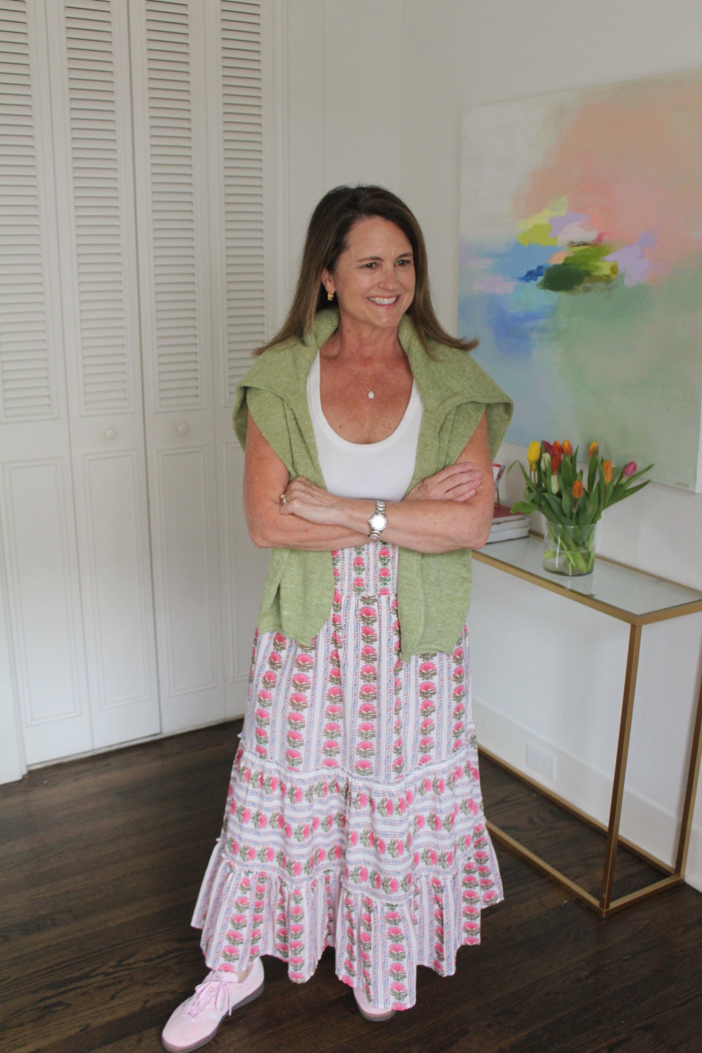 Pink Daisy Skirt