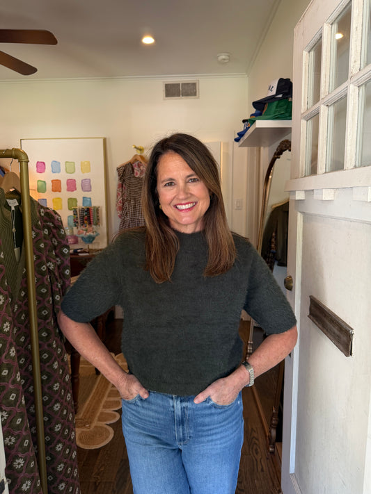Green Teddy Bear Top