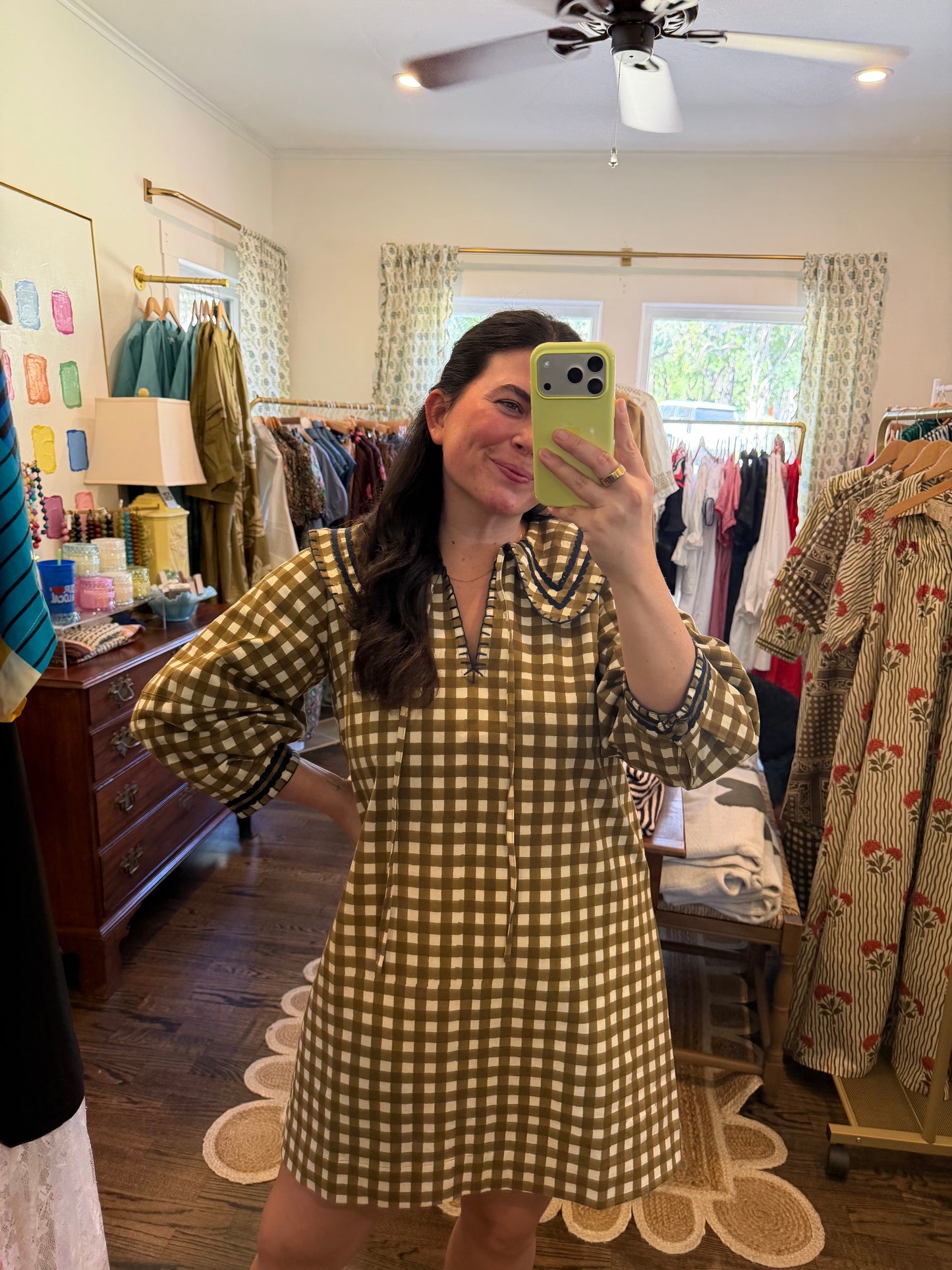 Painted Gingham Quinn Mini