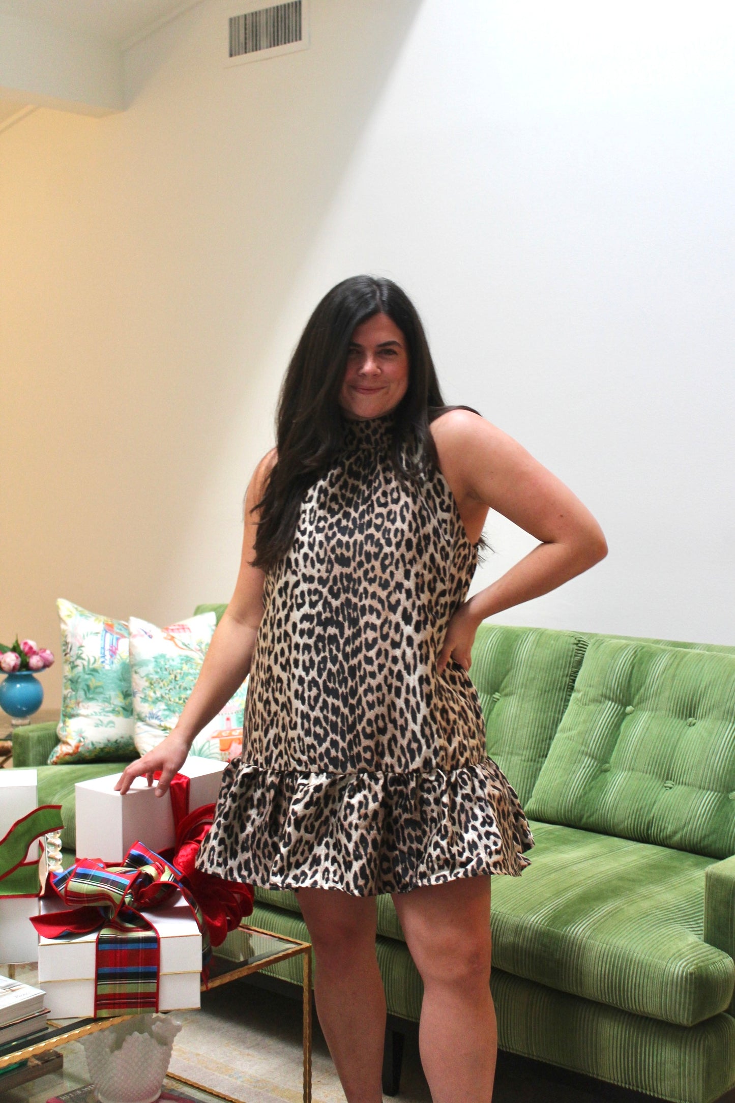 Holiday Leopard Dress