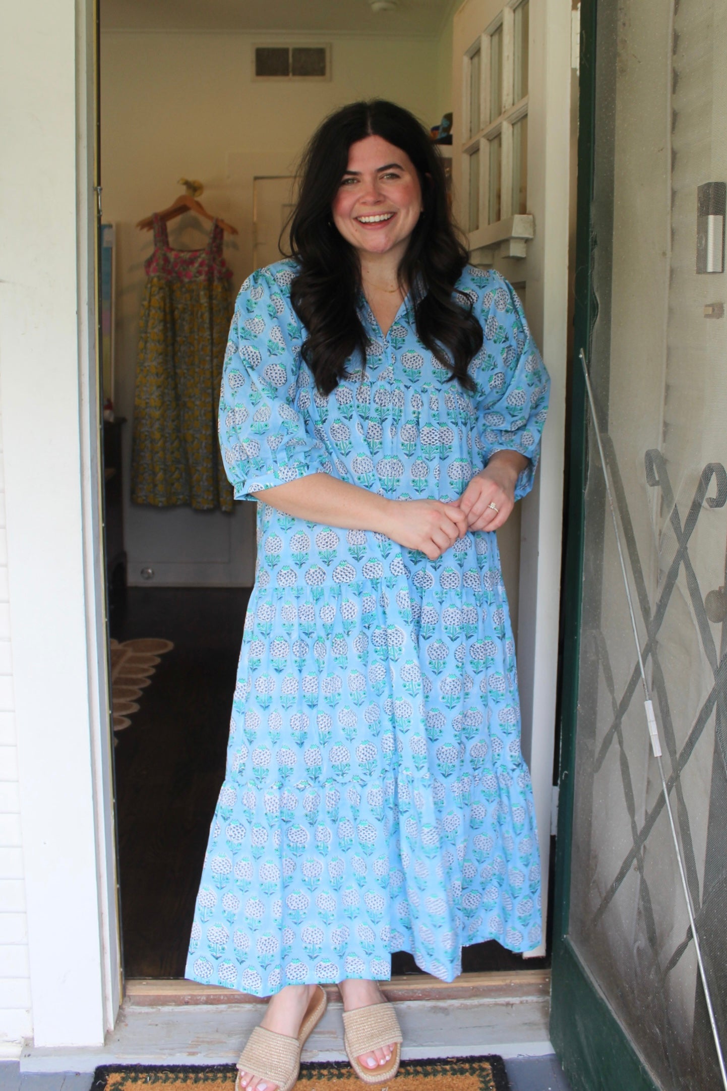 Blue Hydrangea Palmetto Dress
