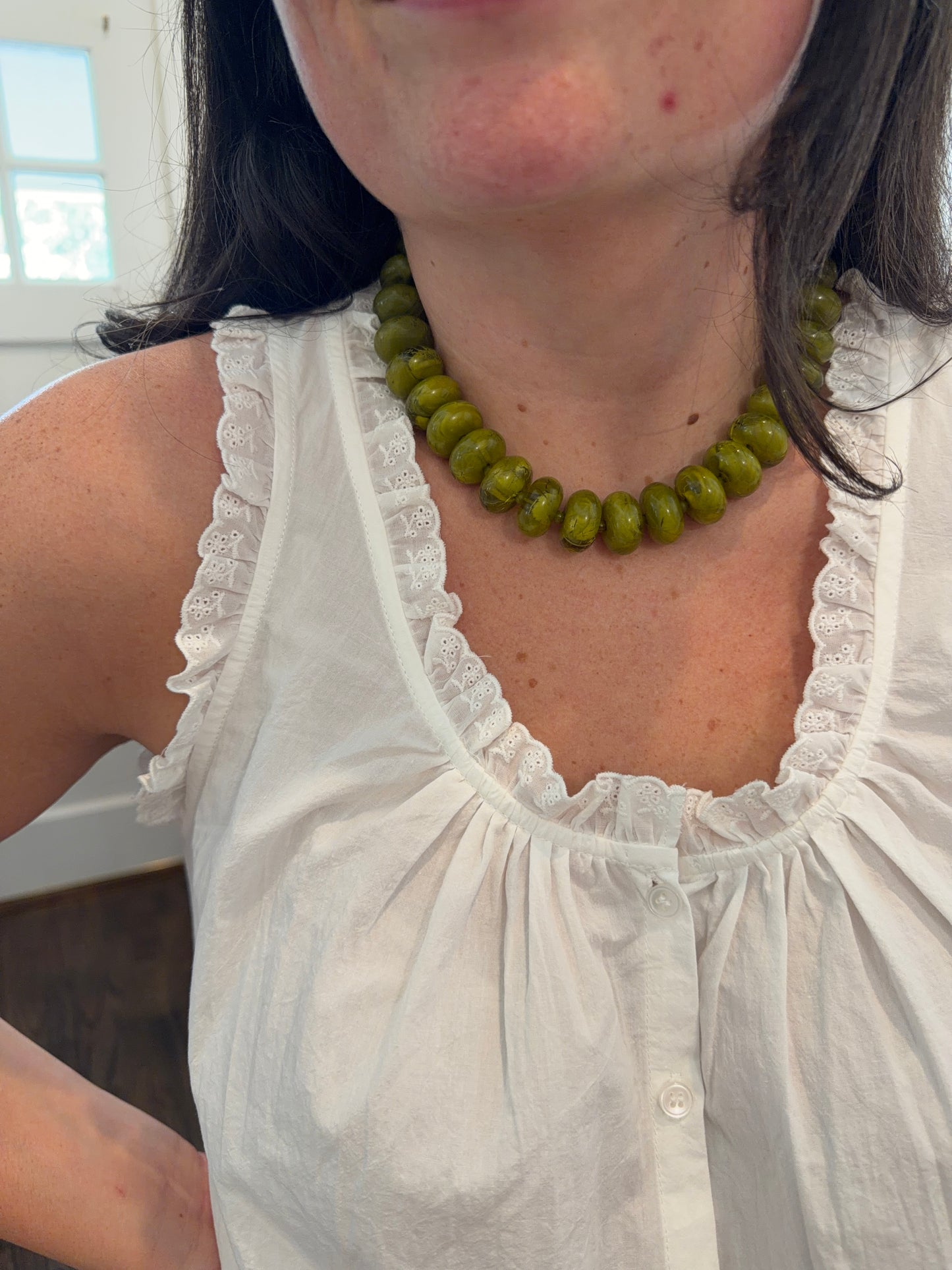 Eyelet Ruffle Blouse