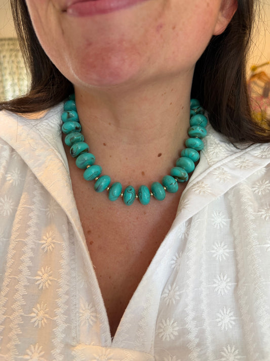 Turquoise Bubble Necklace