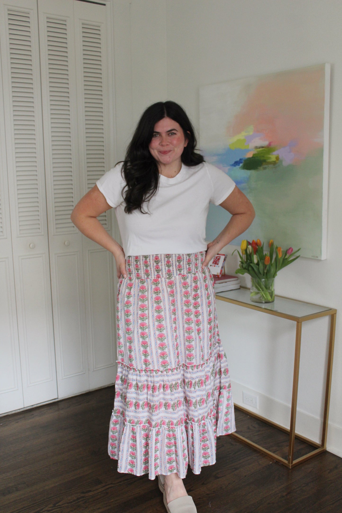 Pink Daisy Skirt