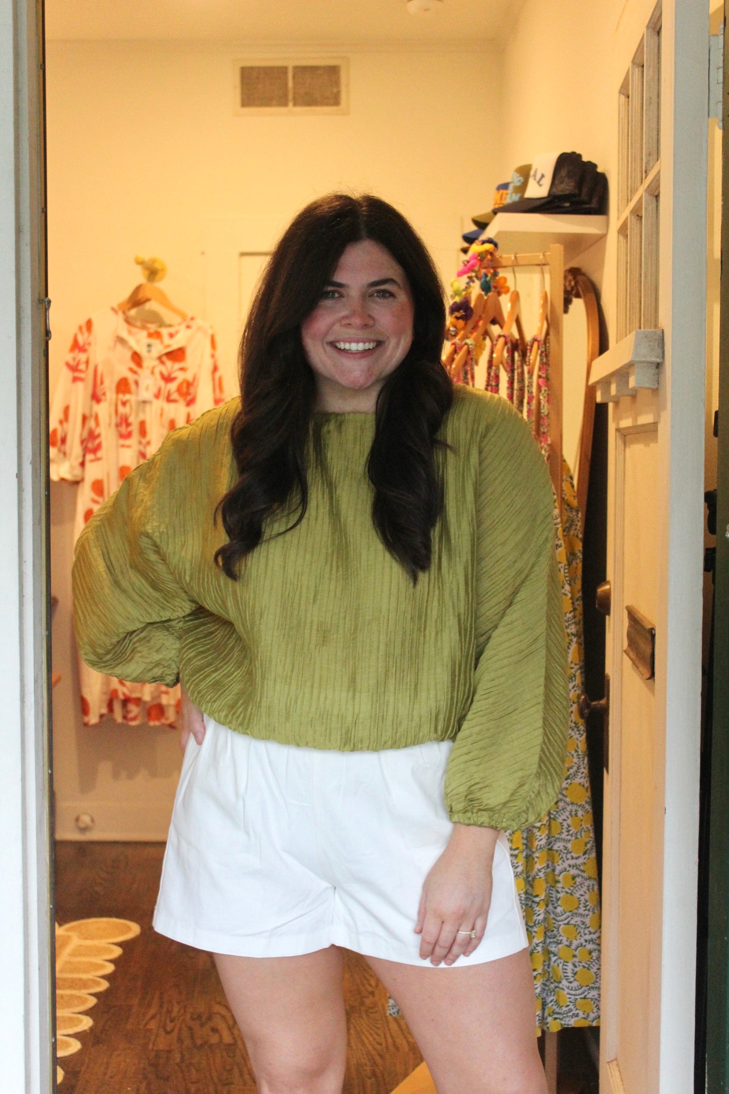 Chartreuse Blouse