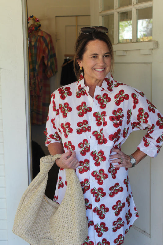 Tomato Shirt Dress