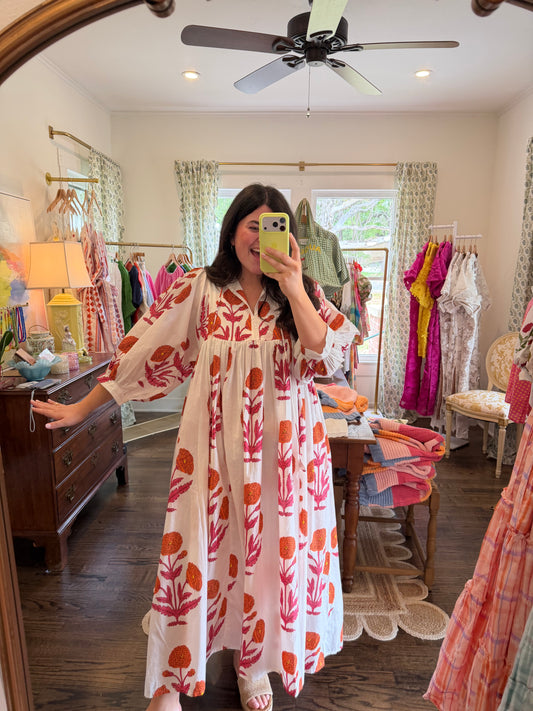 Marigold Midi Pink/Orange