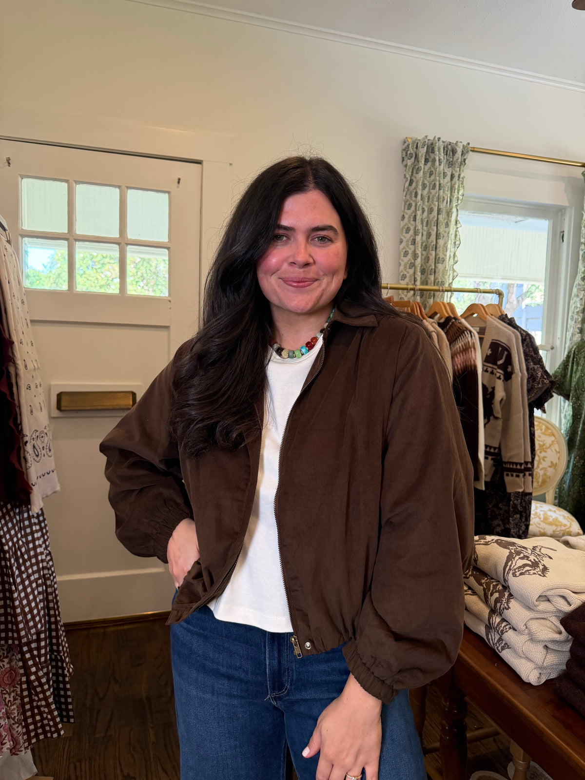 Corduroy Bomber Jacket