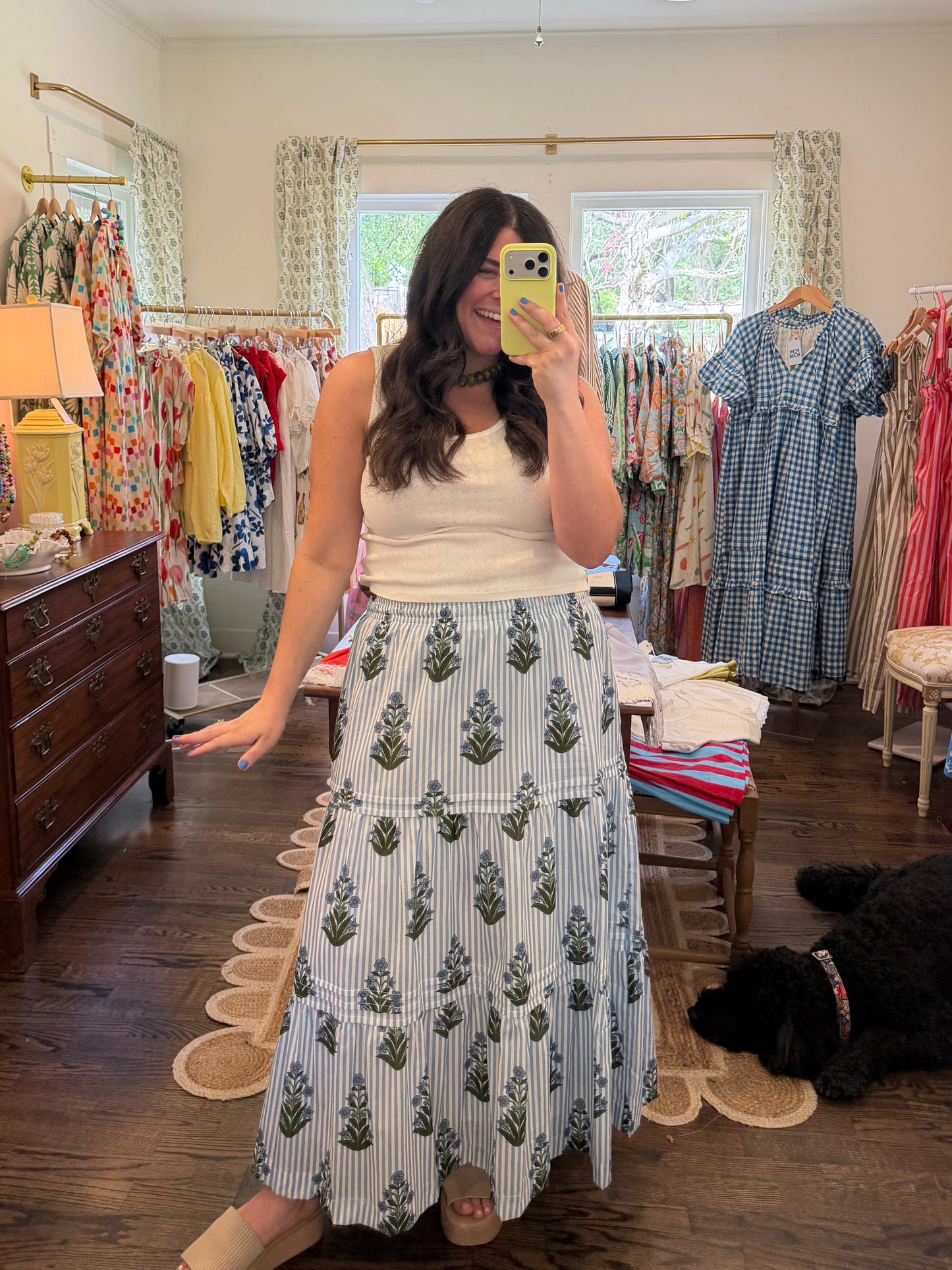 Bluebonnet Midi Skirt