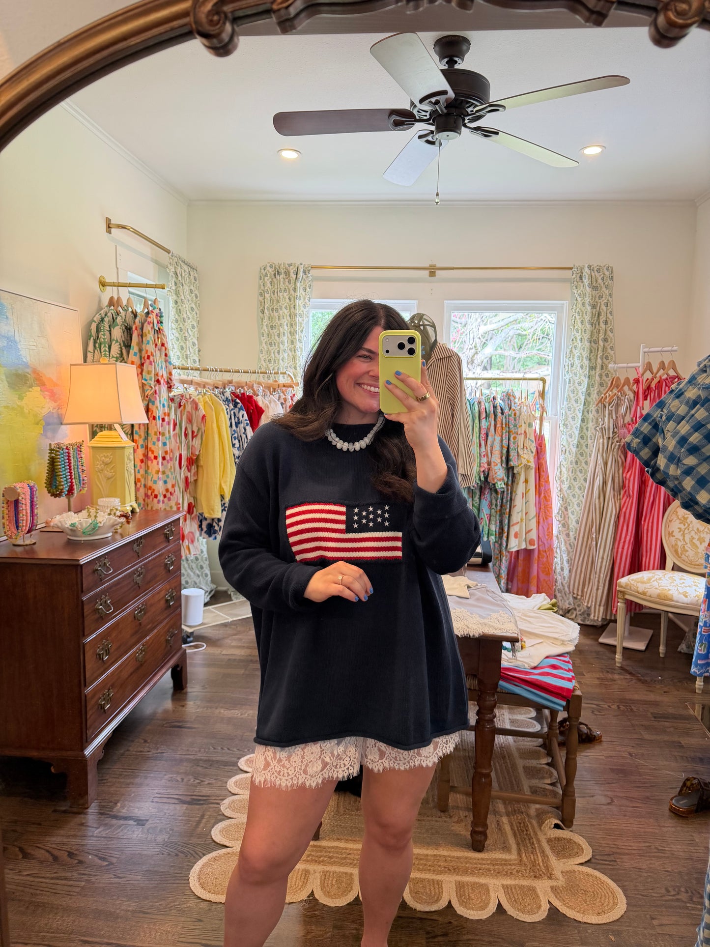 Navy Flag Sweater