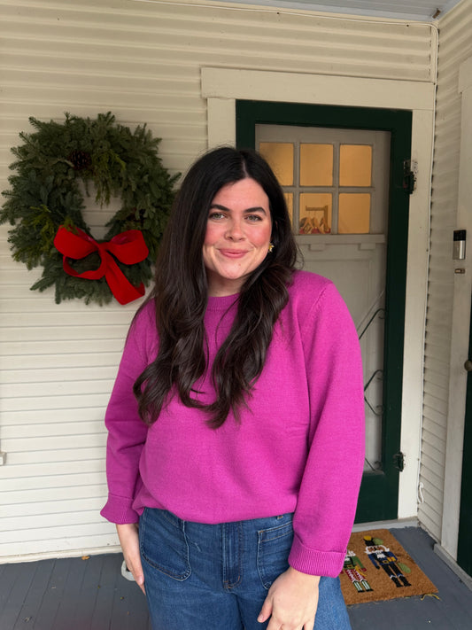Magenta Pullover