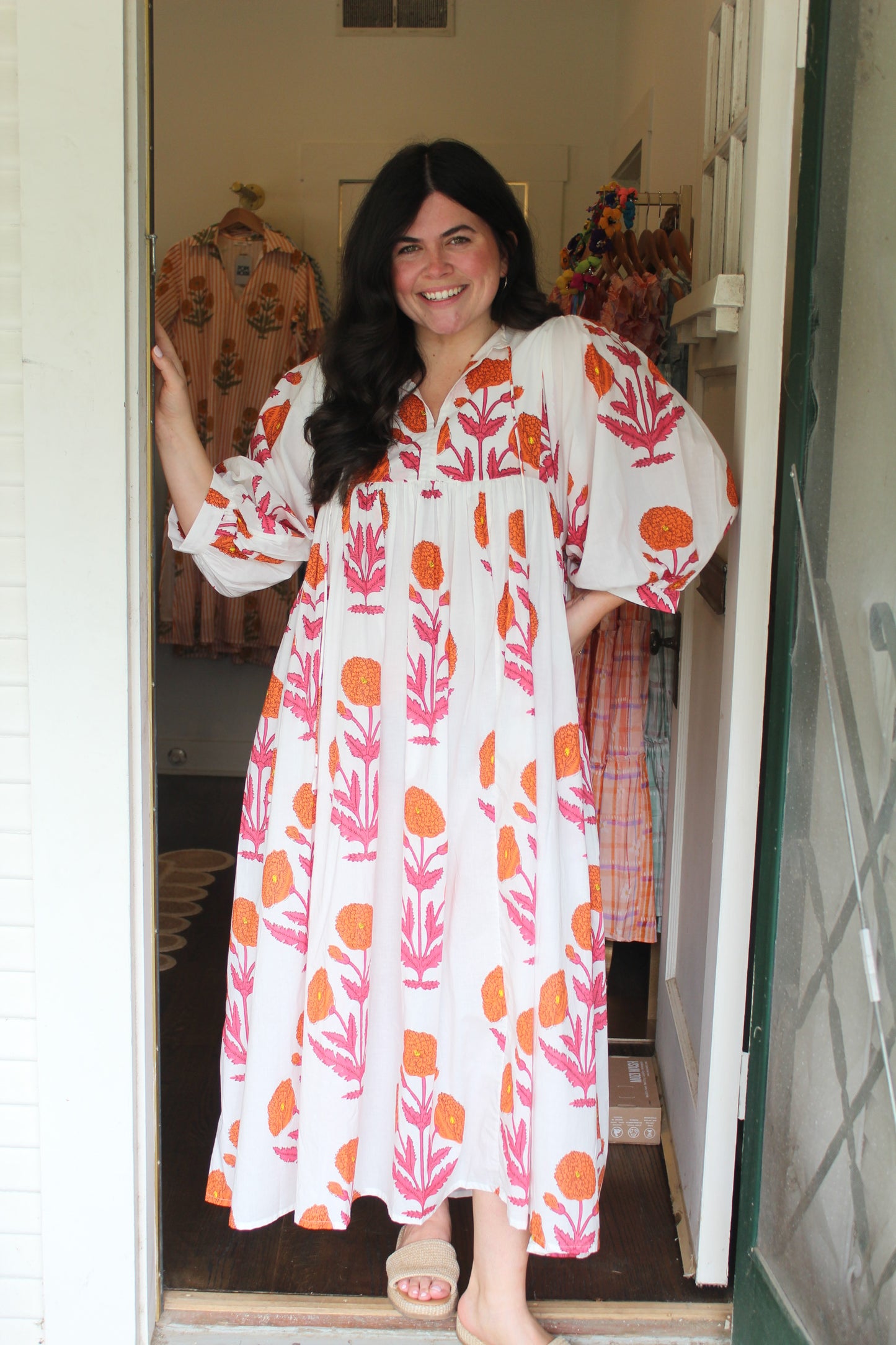 Marigold Midi Pink/Orange