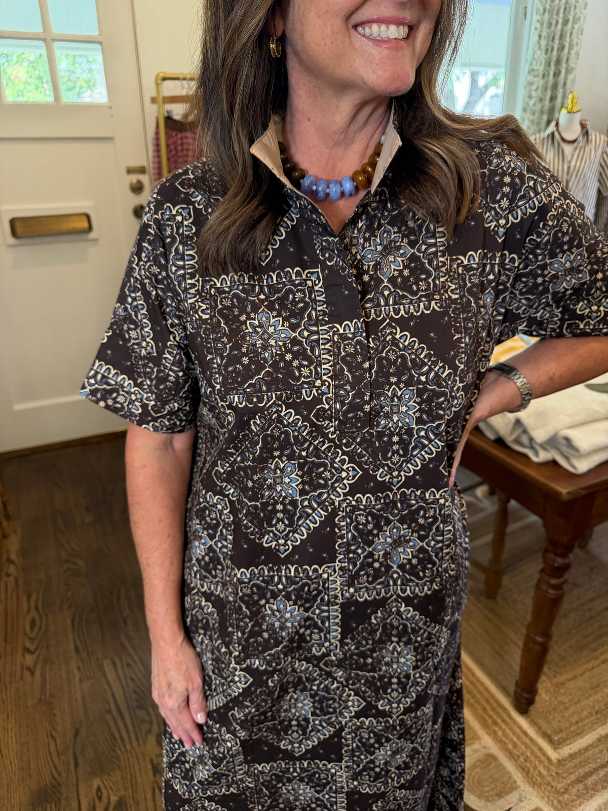 Brown Bandana Midi