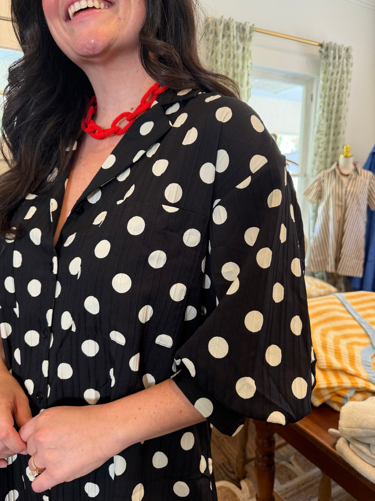 B&W Polka Dot Mini