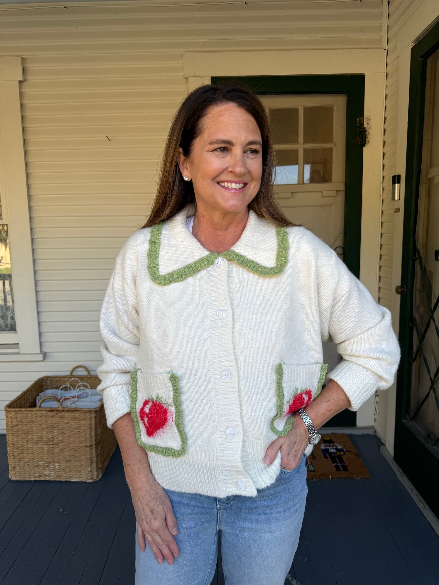 Strawberry Cardigan
