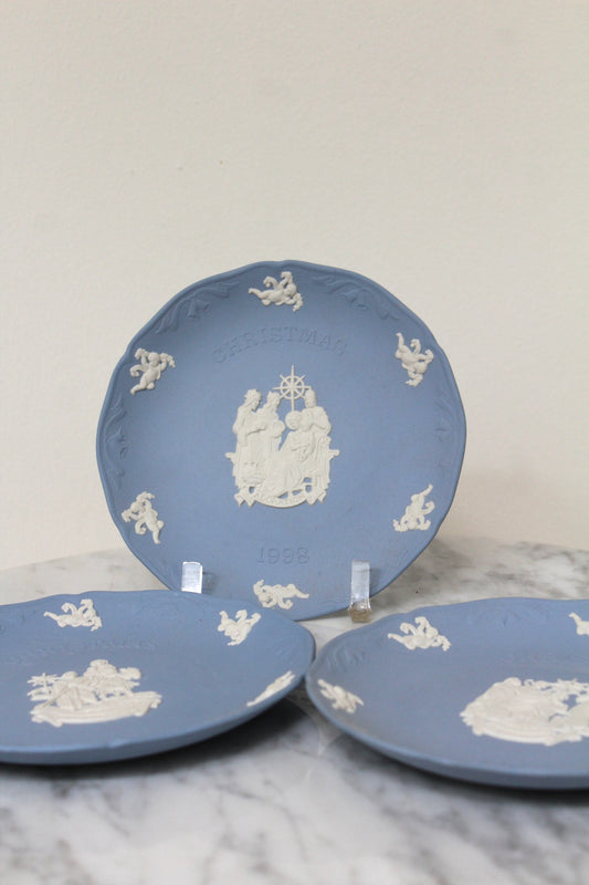 Wedgwood Blue Christmas Plate
